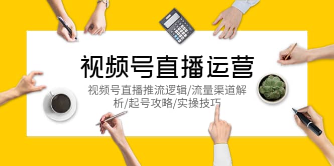 视频号直播运营，视频号直播推流逻辑/流量渠道解析/起号攻略/实操技巧 - 小白项目网-小白项目网
