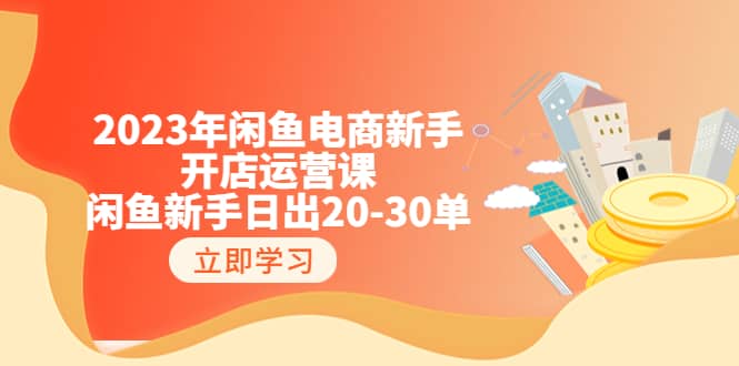 2023年闲鱼电商小白开店运营课：闲鱼小白日出20-30单（18节-实战干货） - 小白项目网-小白项目网