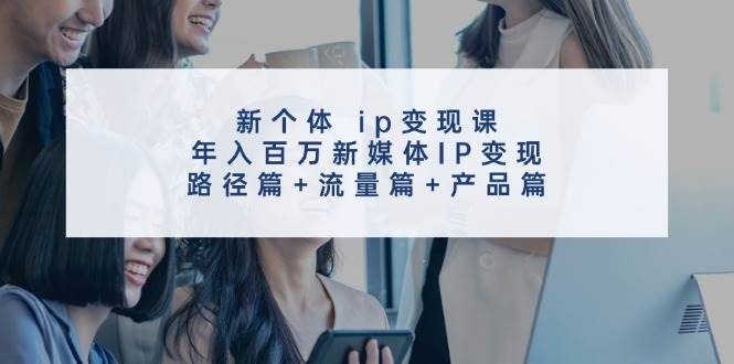 新个体 ip变现课，年入百万新媒体IP变现，路径篇+流量篇+产品篇 - 小白项目网-小白项目网