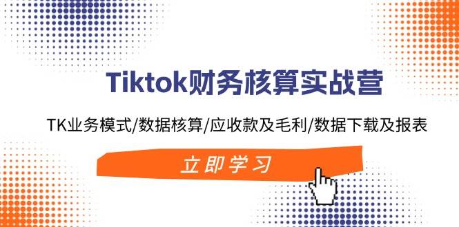 Tiktok财务核算实战营：TK业务模式/数据核算/应收款及毛利/数据下载及报表 - 小白项目网-小白项目网