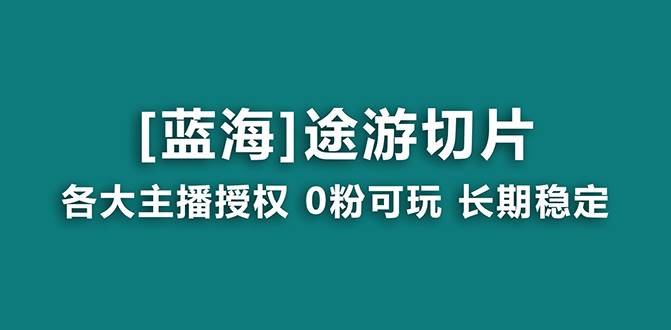 抖音途游切片,龙年第一个蓝海项目,提供授权和素材,长期稳定,月入过万 - 小白项目网-小白项目网