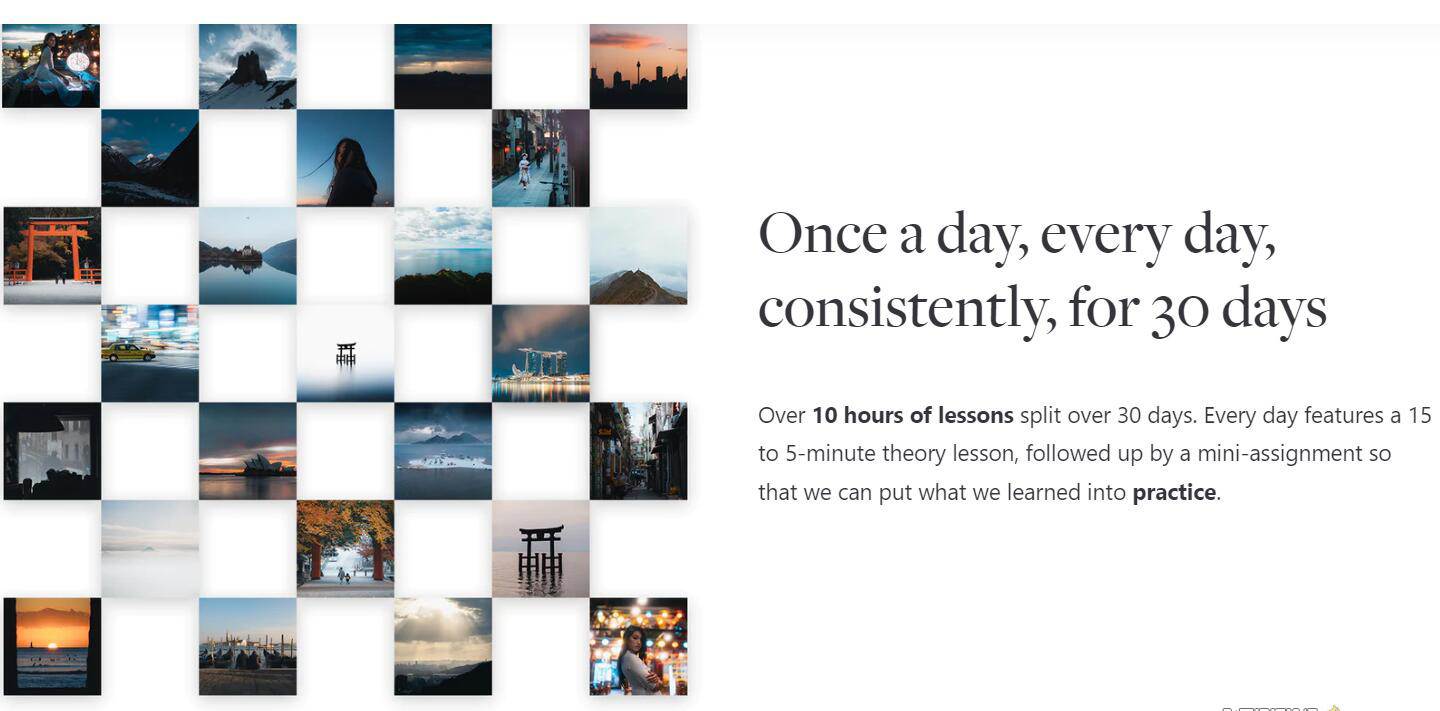 网红摄影师Pat Kay – 30天摄影基础知识加速器教程-30节课-中英字幕 - 小白项目网-小白项目网