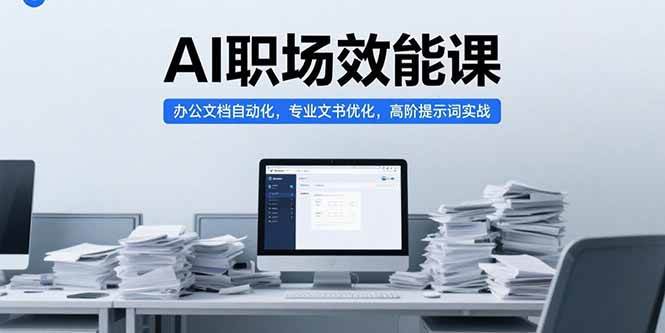（15371期）AI职场效能课，办公文档自动化，专业文书优化，高阶提示词实战 - 小白项目网-小白项目网