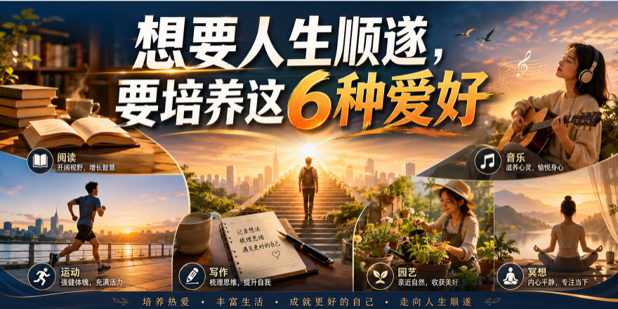 公众号付费文章:想要人生顺遂,要培养这6种爱好 公众号付费文章:想要人生顺遂,要培养这6种爱好