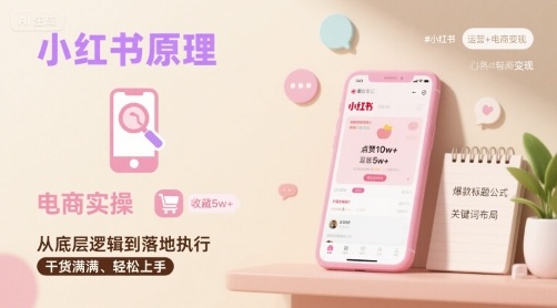 小红书原理以及详细实操流程，小红书电商教程-小白项目网