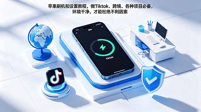 苹果刷机和设置教程，做Tiktok、跨境、各种项目必备，环境干净，才能杜绝不利因素-小白项目网