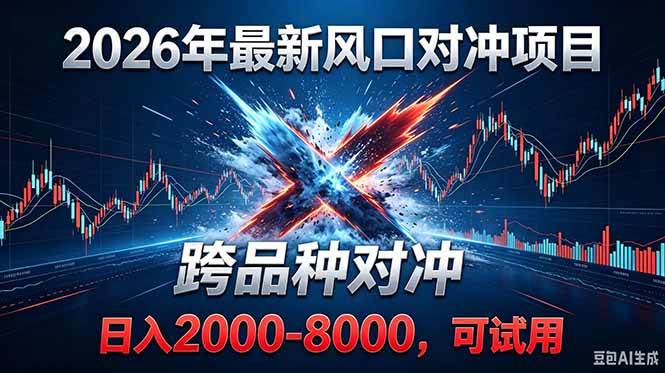 (18827期)2026创业新风口!最新对冲!跨品种对冲!日收益2000-6000+-小白项目网