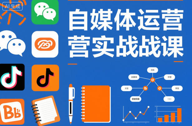 自媒体运营实战课，掌握一套系统的自媒体运营底层方法论，成为优秀的内容创作者-小白项目网