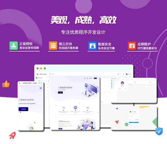 2024最新版守约者二级域名分发系统-小白项目网