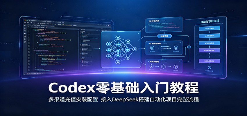 Codex零基础入门教程：多渠道充值安装配置，接入DeepSeek搭建自动化项目完整流程-小白项目网
