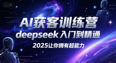 AI获客训练营，deepseek入门到精通，2025让你拥有超能力 - 小白项目网-小白项目网