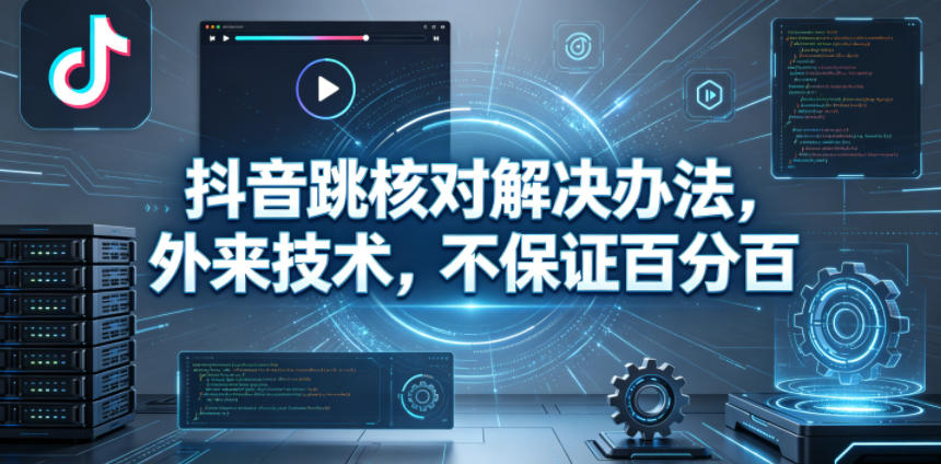 抖音跳核对解决办法，外来技术，不保证百分百-小白项目网
