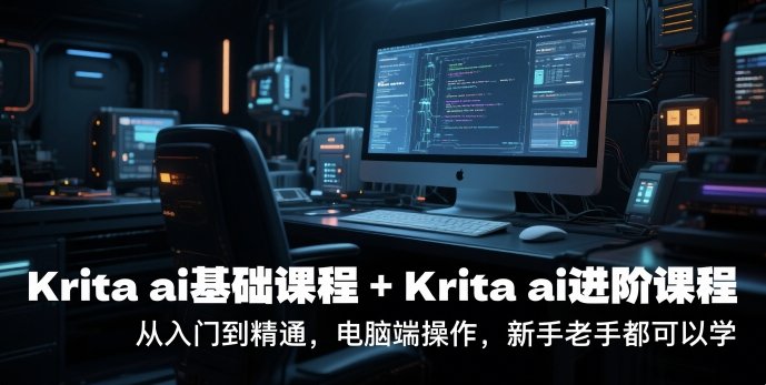 krita ai基础课程+Krita ai进阶课程，从入门到精通，电脑端操作，新手老手都可以学-小白项目网