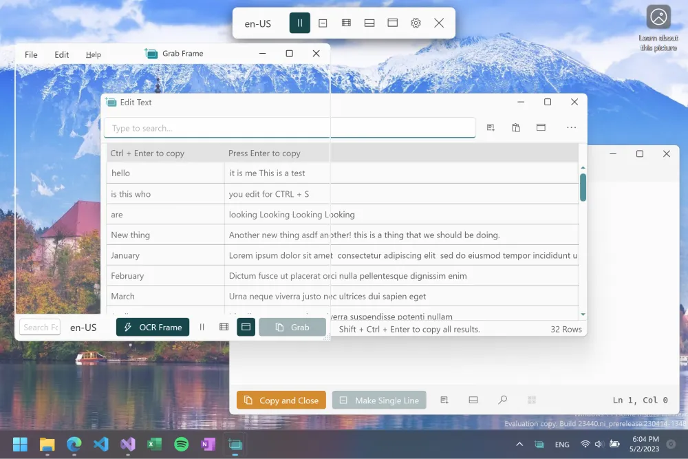 Text Grab(开源免费OCR识别软件) Text Grab(开源免费OCR识别软件)