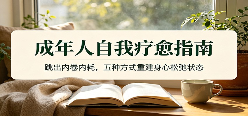 成年人自我疗愈指南：跳出内卷内耗，五种方式重建身心松弛状态-小白项目网