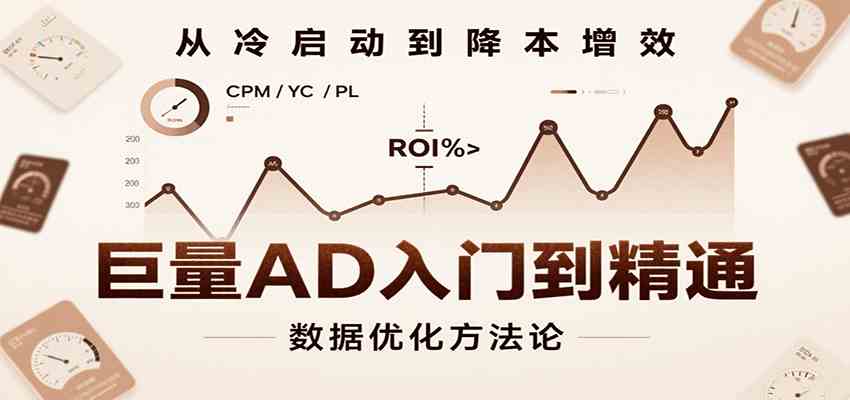 巨量AD入门到精通，含工具、设置、定向、优化等广告投放全流程-小白项目网