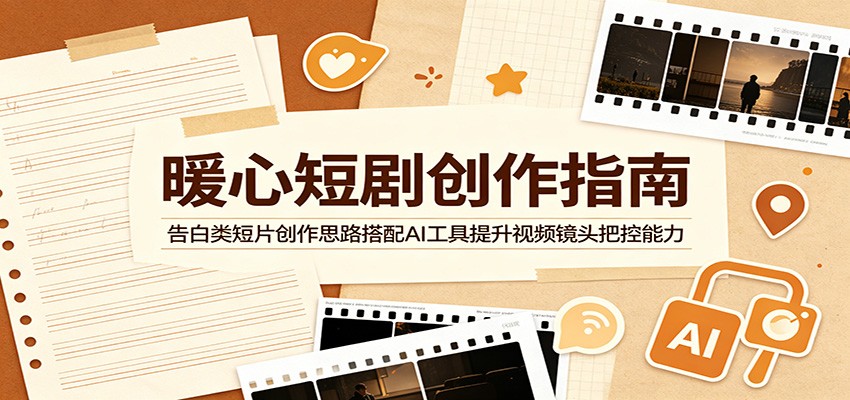 暖心短剧创作指南:告白类短片创作思路搭配AI工具提升视频镜头把控能力-小白项目网