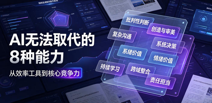 付费文章：AI无法取代的8种能力-小白项目网