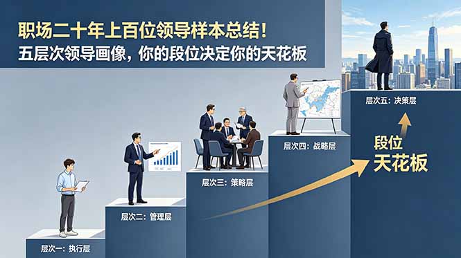 付费文章:职场二十年上百位领导样本总结!五层次领导画像,你的段位决定你的天花板-小白项目网