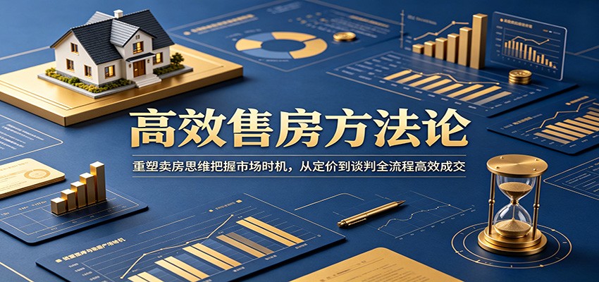 高效售房方法论:重塑卖房思维把握市场时机,从定价到谈判全流程高效成交-小白项目网