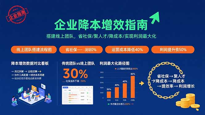 （15888期）企业降本增效指南：搭建线上团队，省社保/聚人才/降成本/实现利润最大化-小白项目网