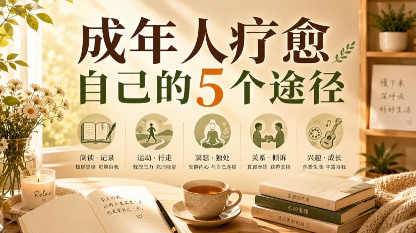付费文章：成年人疗愈自己的5个途径-小白项目网