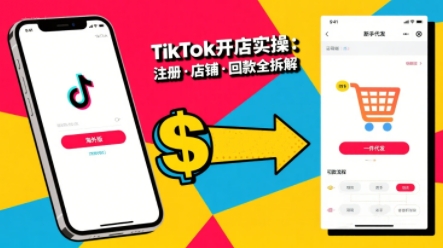 TikTok从开店到投流的进阶课，从基础实操到高阶技巧一网打尽-小白项目网