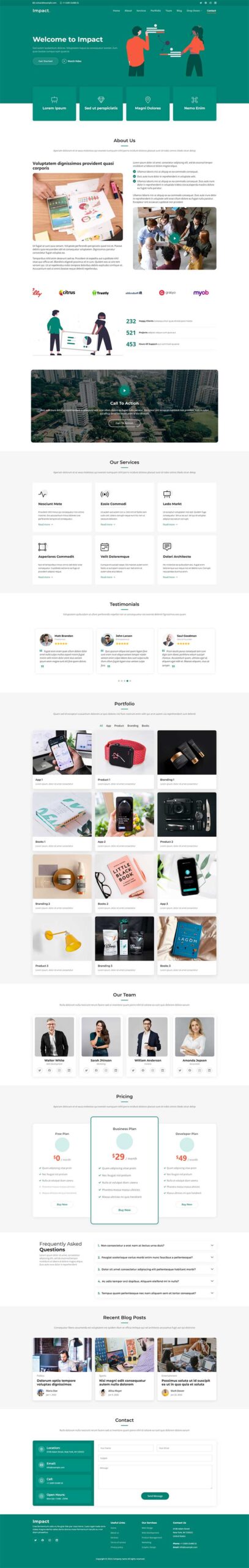 品牌设计品牌推广公司Bootstrap网页模板-小白项目网