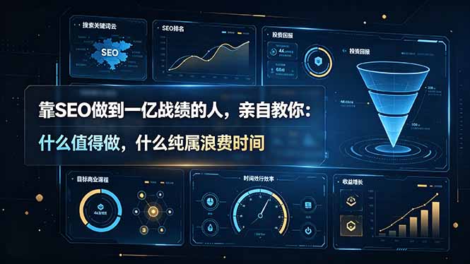 靠SEO做到一亿战绩的人,亲自教你:什么值得做,什么纯属浪费时间【原创双语字幕】-小白项目网