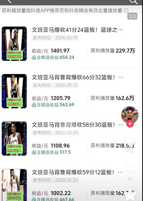 抖音8W粉丝博主的篮球人物深度解析解说教学,零门槛玩转伙伴计划与精选独家,单日稳定收益1k+-小白项目网
