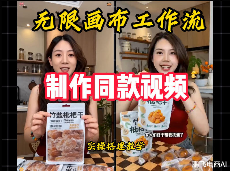无限画布工作流一键复刻爆款带货视频,实操搭建,操作简单-小白项目网