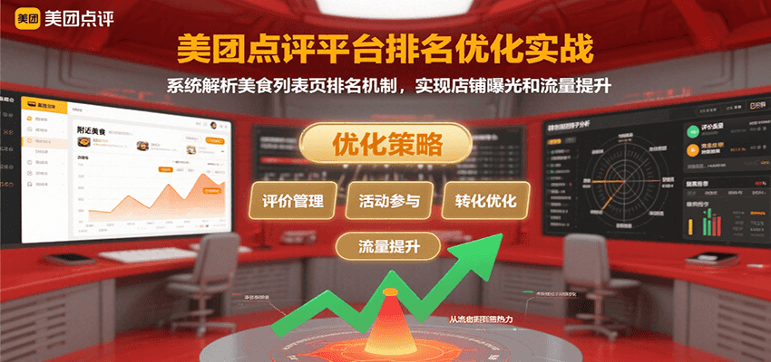 美团点评平台排名优化实战，系统解析美食列表页排名机制，实现店铺曝光和流量提升 - 小白项目网-小白项目网