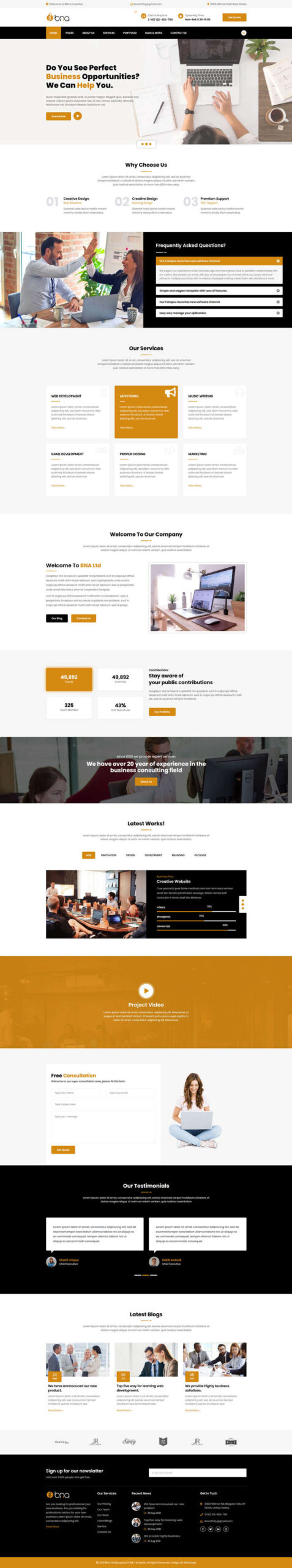 通用型互联网公司网站开发html网站模板-小白项目网