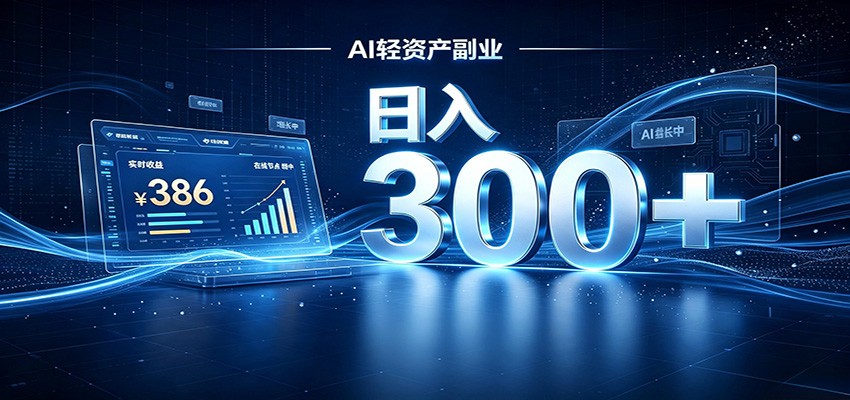 2026 AI轻资产风口，Token中转站小白可入局，日入300+-小白项目网