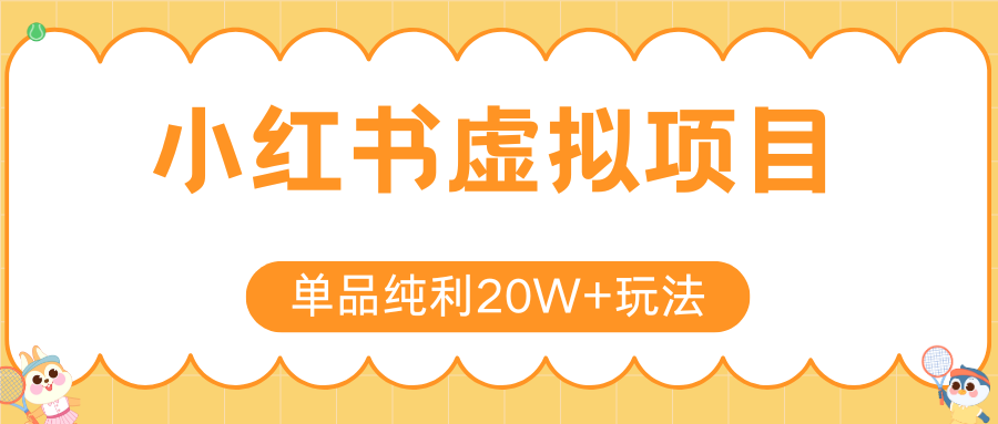 小红书卖虚拟产品，单品纯利20W+玩法分享（节系列课程） - 小白项目网-小白项目网