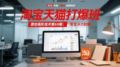 淘宝天猫打爆班原创高阶技术第69期：淘宝从0到爆-小白项目网