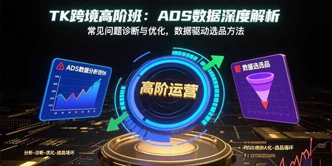（15809期）TK跨境高阶班：ADS数据深度解析，常见问题诊断与优化，数据驱动选品方法-小白项目网