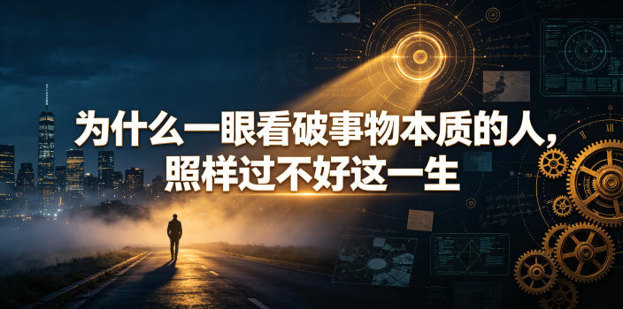 付费文章:为什么一眼看破事物本质的人,照样过不好这一生-小白项目网