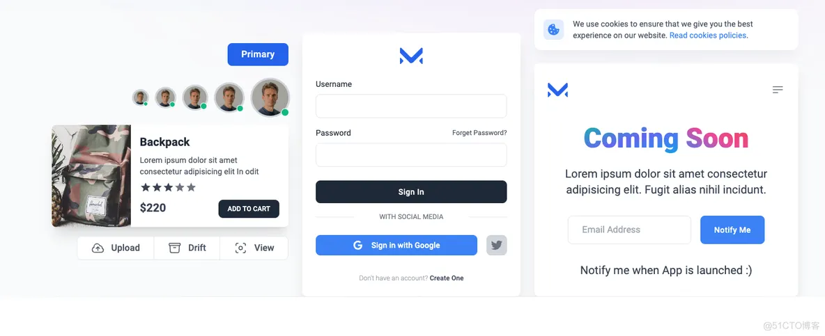 Meraki UI(基于Tailwind CSS构建的开源前端组件库)-小白项目网