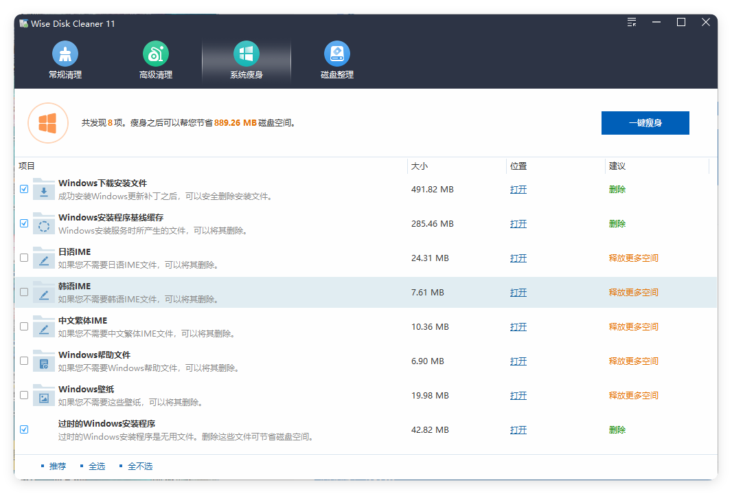 Wise Disk Cleaner v11.3.5.855绿色版-小白项目网