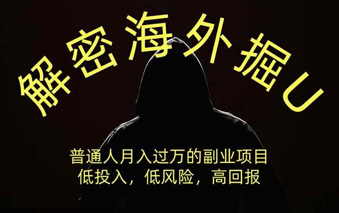 (19841期)解密海外掘U,普通人月入过万的副业项目,低投入、低风险高回报,没有之一 (19841期)解密海外掘U,普通人月入过万的副业项目,低投入、低风险高回报,没有之一