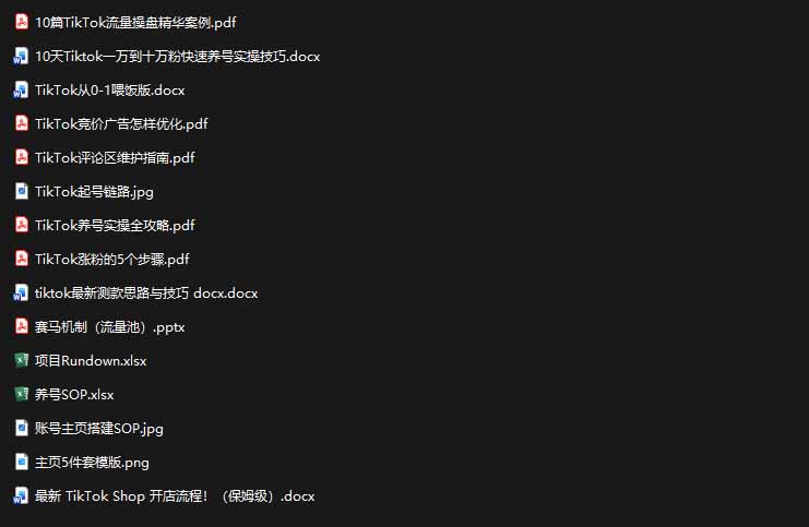 2026TikTok海外掘金实战课——养号SOP+爆款公式+选品测款+广告投流+Shop开店，跑通海外运营全链路-小白项目网