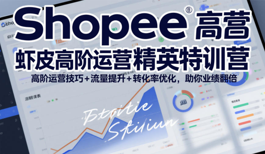 Shopee虾皮高阶运营精英特训营，高阶运营技巧+流量提升+转化率优化，助你业绩翻倍(更新26年7月)-小白项目网