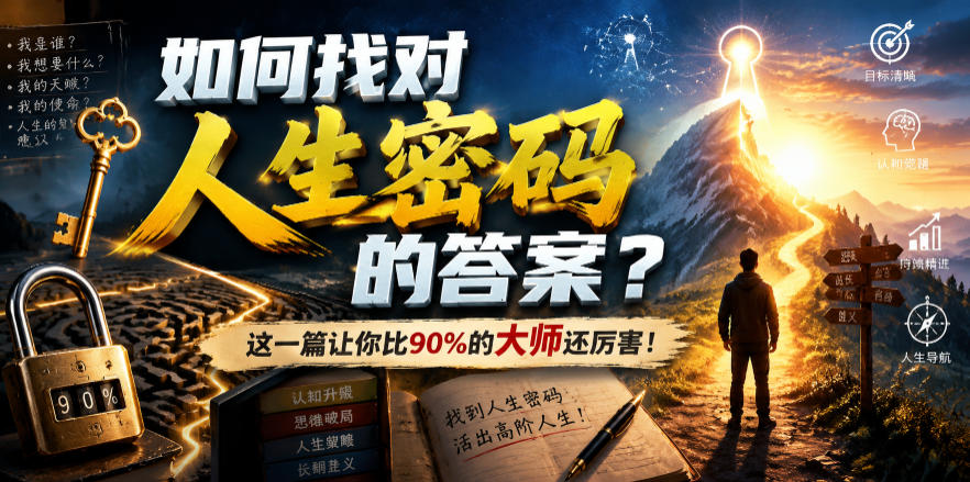 付费文章：如何找对人生密码的答案？这一篇让你比90%的大师还厉害！-小白项目网