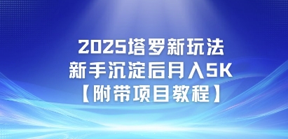 2025塔罗新玩法，新手沉淀后月入5K【附带项目教程】 - 小白项目网-小白项目网