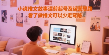 小说推文故事混剪起号及运营思路，看了做推文可以少走弯路 - 小白项目网-小白项目网