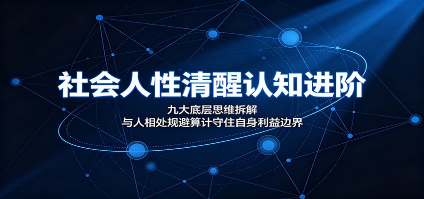 社会人性清醒认知进阶:九大底层思维拆解,与人相处规避算计守住自身利益边界-小白项目网