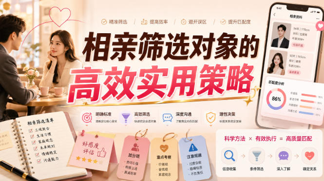 付费文章：相亲筛选对象的高效实用策略-小白项目网