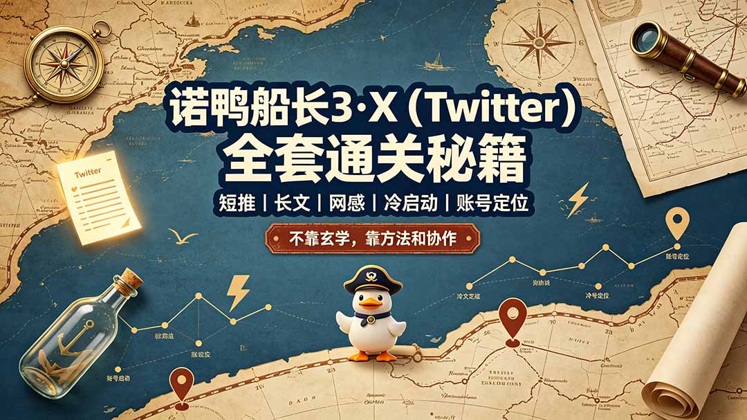 诺鸭船长3·X(Twitter-小白项目网