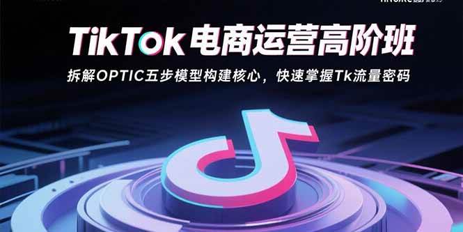 （15752期）TikTok电商运营高阶班：拆解OPTIC五步模型构建核心，快速掌握Tk流量密码-小白项目网